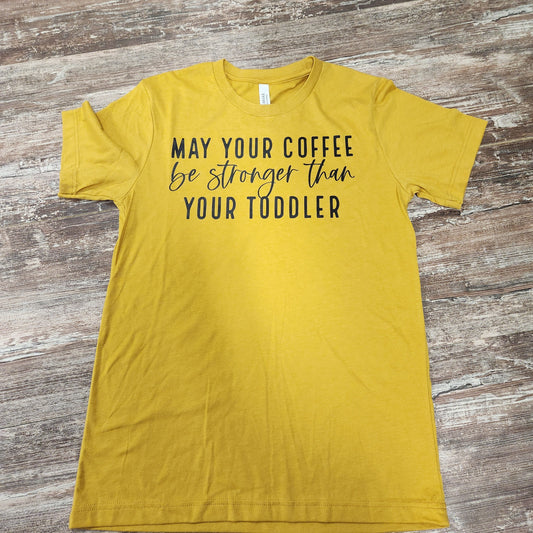 'mom/coffee' shirts