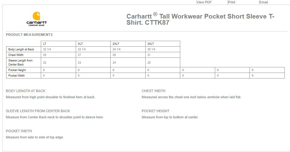 Page ND Fundraiser - Carhartt shirts