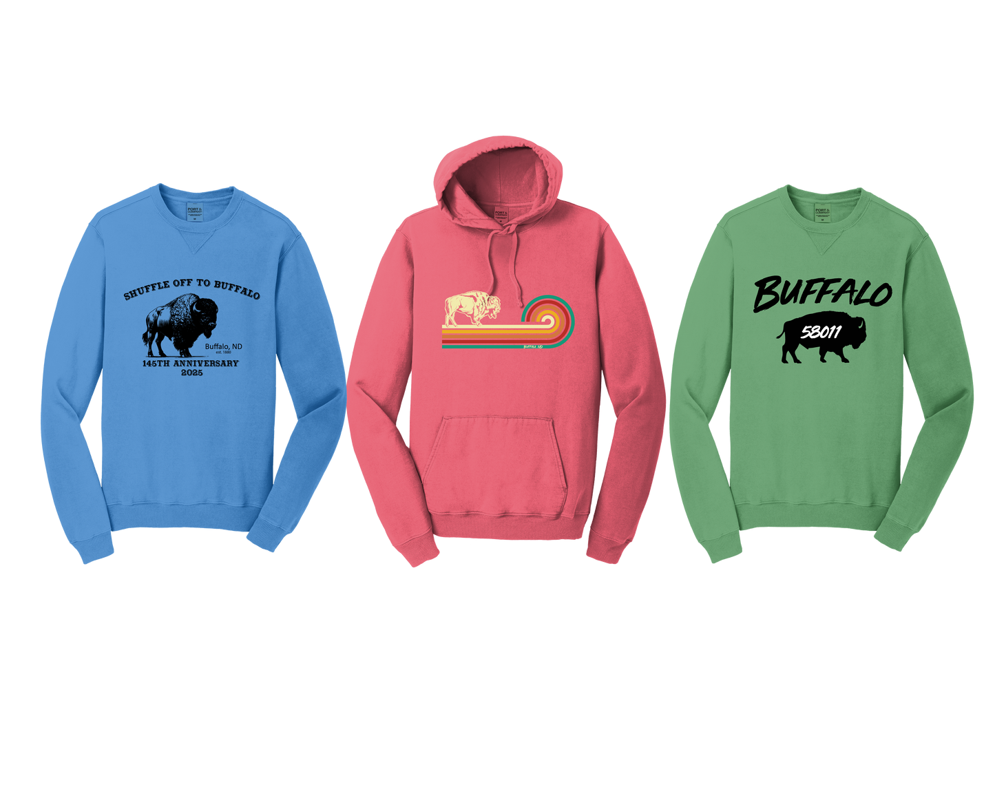 Shuffle off to Buffalo unisex sweatshirts